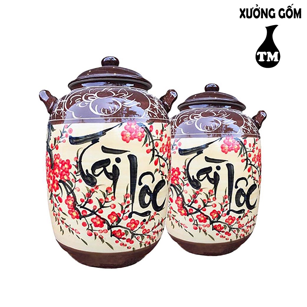 Hũ Sành Đựng Gạo Kích Thước 10-15kg - Xưởng Gốm TM