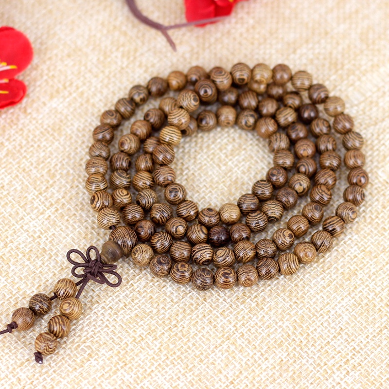 Tràng 108 hạt bằng gỗ hương, vòng tay phong thủy gỗ 6 li và 8 li thơm nhẹ mùi gỗ tự nhiên 💕FREESHIP 50k💕 Linh Tinh 10k