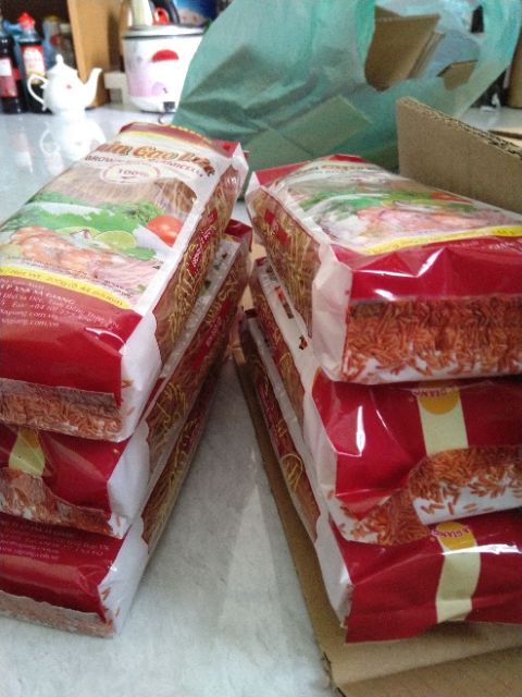 Bún gạo lứt Sa Giang 200gram (túi đỏ), hỗ trợ chế độ ăn lành mạnh, thực dưỡng-bún gạo lứt giảm cân
