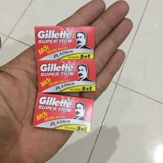 Lưỡi lam Gillette Super Thin ( Hộp 6 lưỡi)