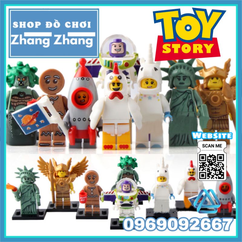 Đồ chơi Xếp hình Toys Story gồm Buzz Lightyear Câu chuyện đồ chơi Minifigures Pogo PG8061