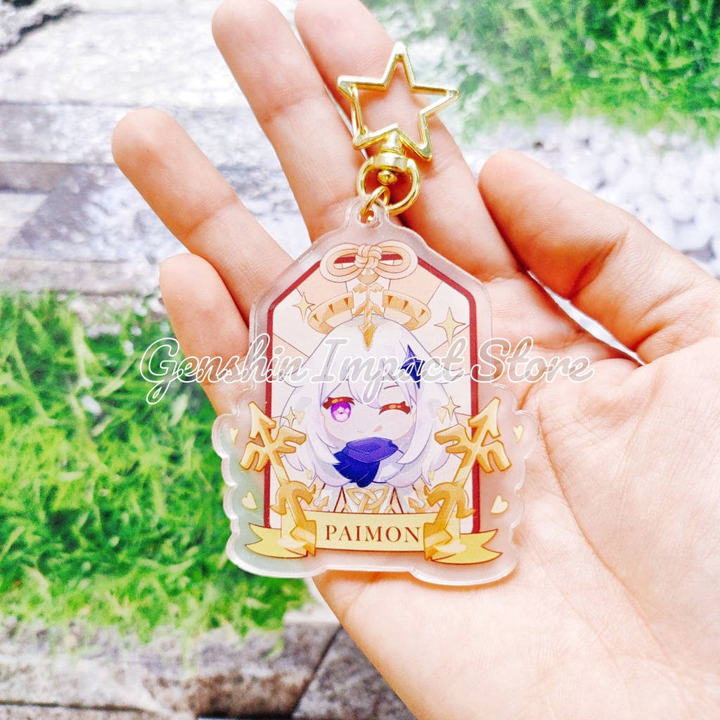 Paimon Móc khóa Genshin Impact ver may mắn M13 (in giữa acrylic)