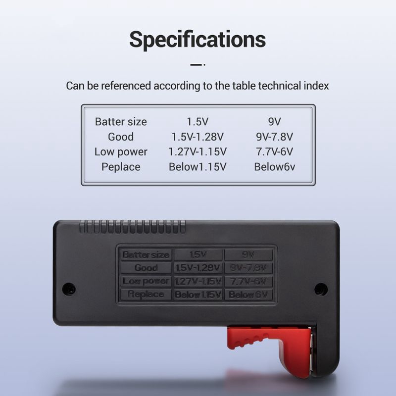 Máy Thử Pin Bt168 Pro 9v 3.7v 1.5v Aa Aaa C D 18650
