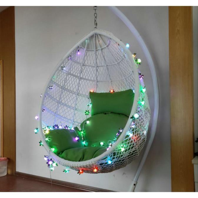 Dây đèn led trang trí hoa hồng 10 mét 80 bông, dây đèn trang trí