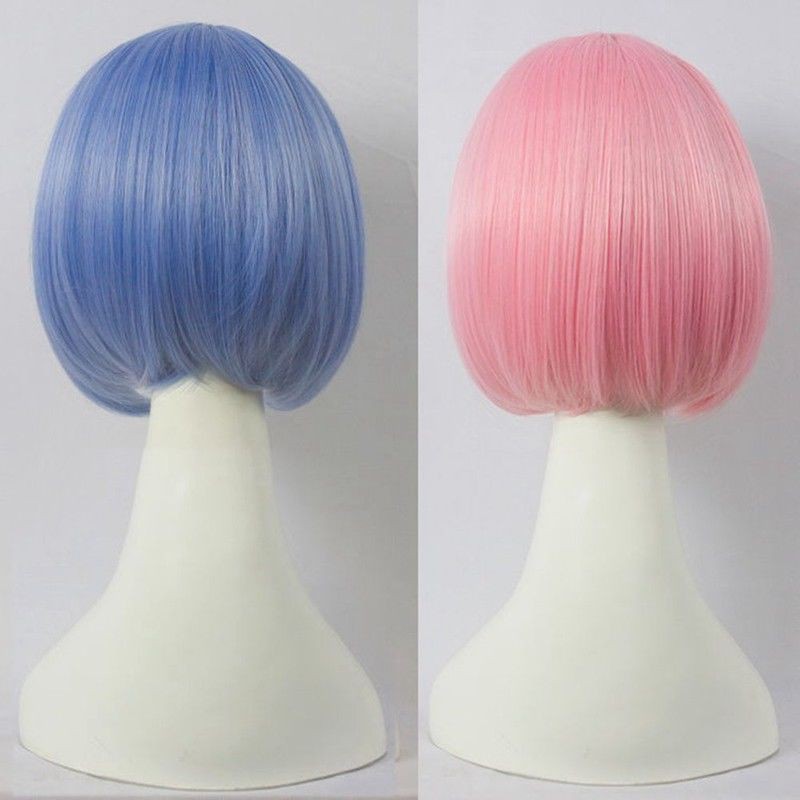 Bộ tóc ngắn giả cosplay nhân vật anime Re:Zero