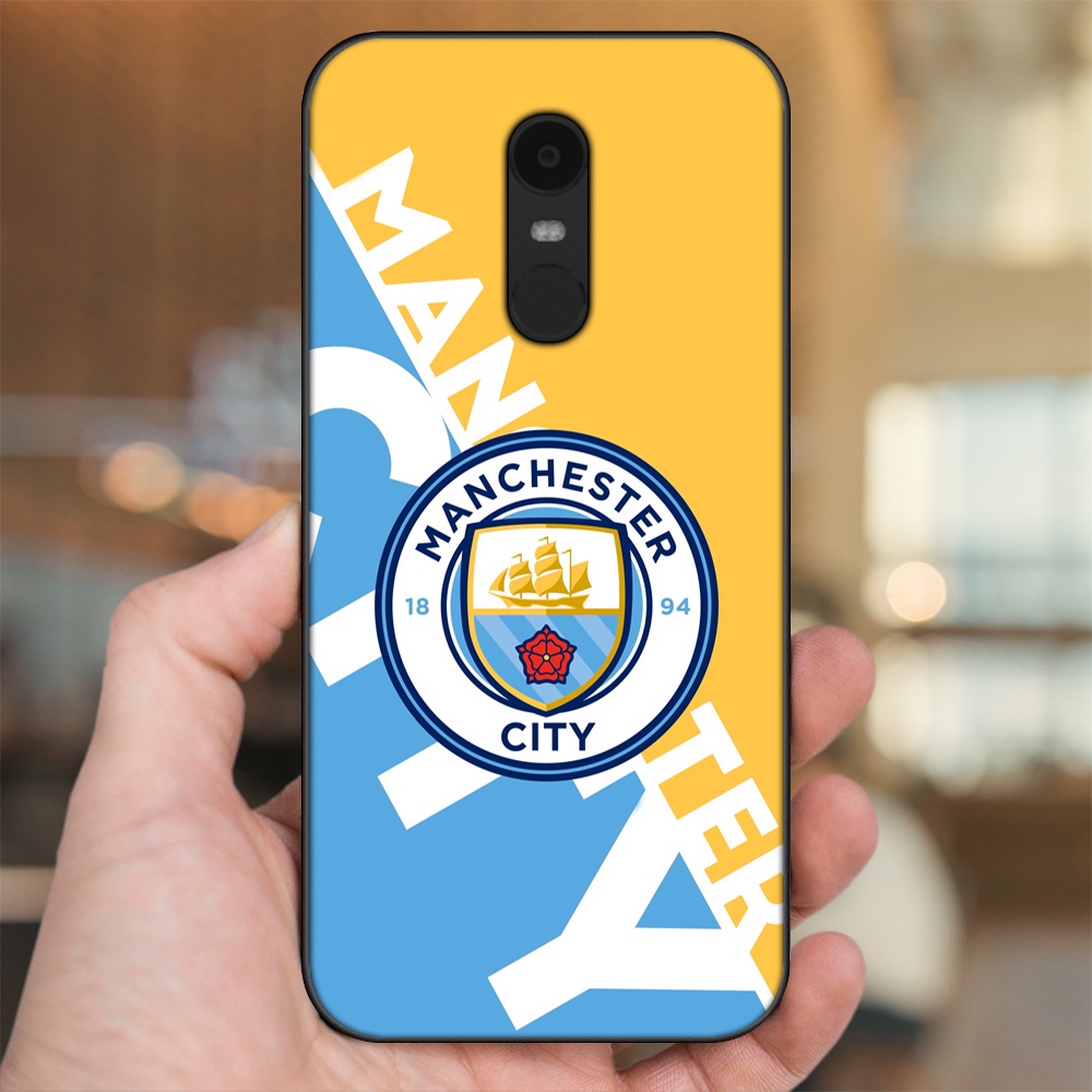 Ốp lưng Xiaomi Redmi 5 Plus viền đen in hình Manchester City MC