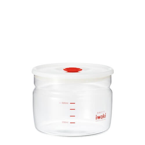Hũ Thủy Tinh Chịu Nhiệt Nắp Hít Iwaki 550ml