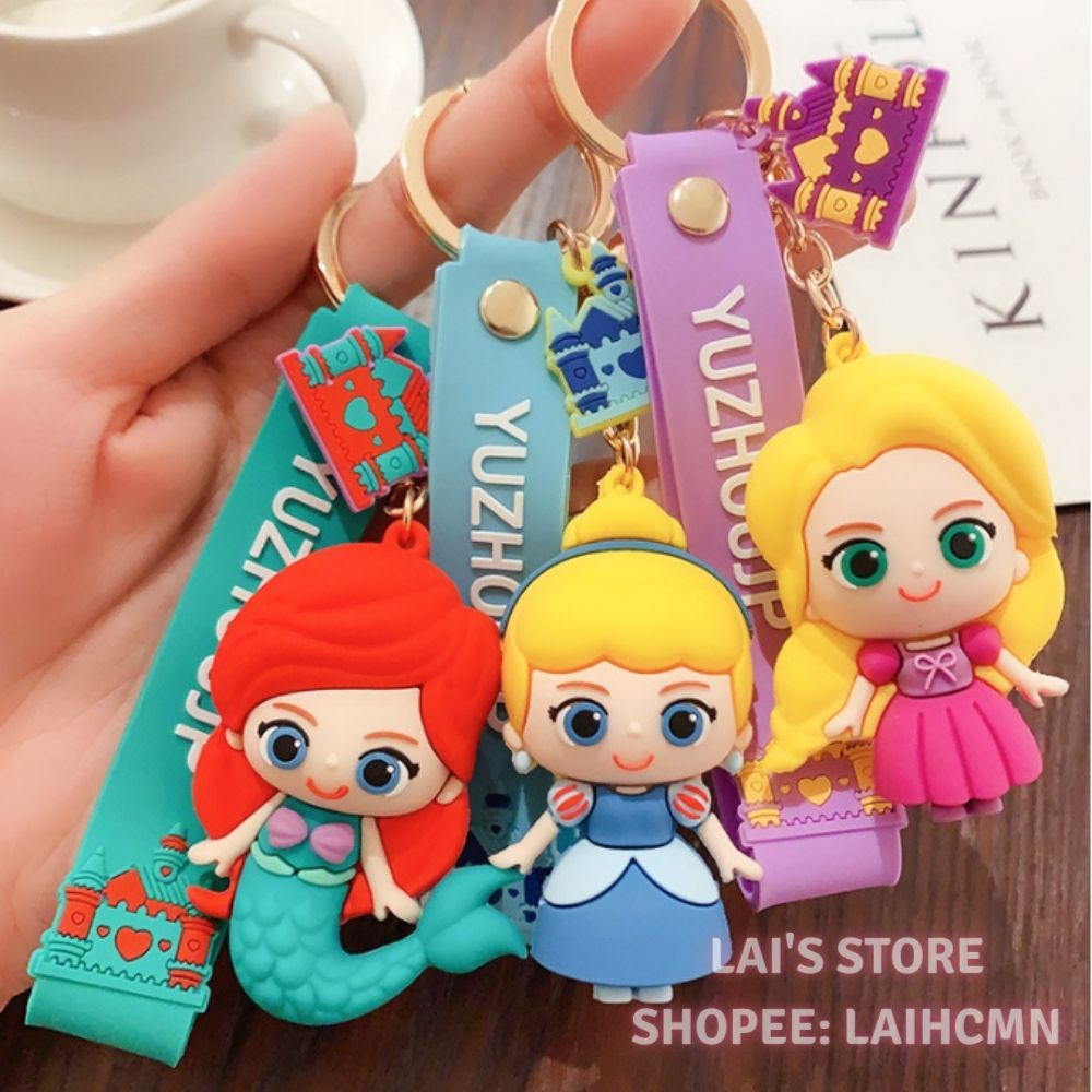 Móc Khóa Xe Máy Gấu Bearbrick, Ngựa Unicorn, Biệt Đội Siêu Anh Hùng, Công Chúa, Pikachu Phụ Kiện Túi Xách - LAI'S STORE