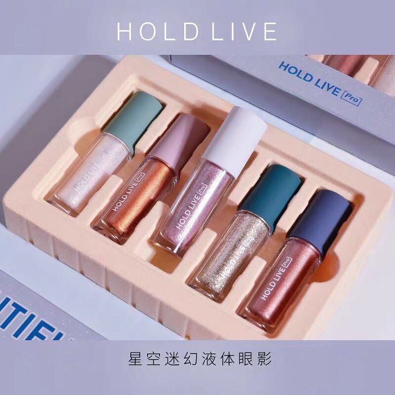 HOLD LIVE - Set 5 nhũ mắt dạng lỏng Lấp lánh Starry Sky Liquid Eyeshadow