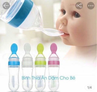 BÌNH THÌA ĂN DẶM SILICON DÀNH CHO BÉ