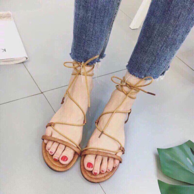 Giày sandal cột dây chiến binh DN