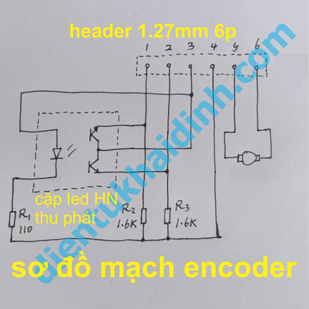 động cơ DC 130 6-12V 3800-7800V/P trục 2mm + bộ encoder 30 vạch, led thu, phát kde4385 | BigBuy360 - bigbuy360.vn