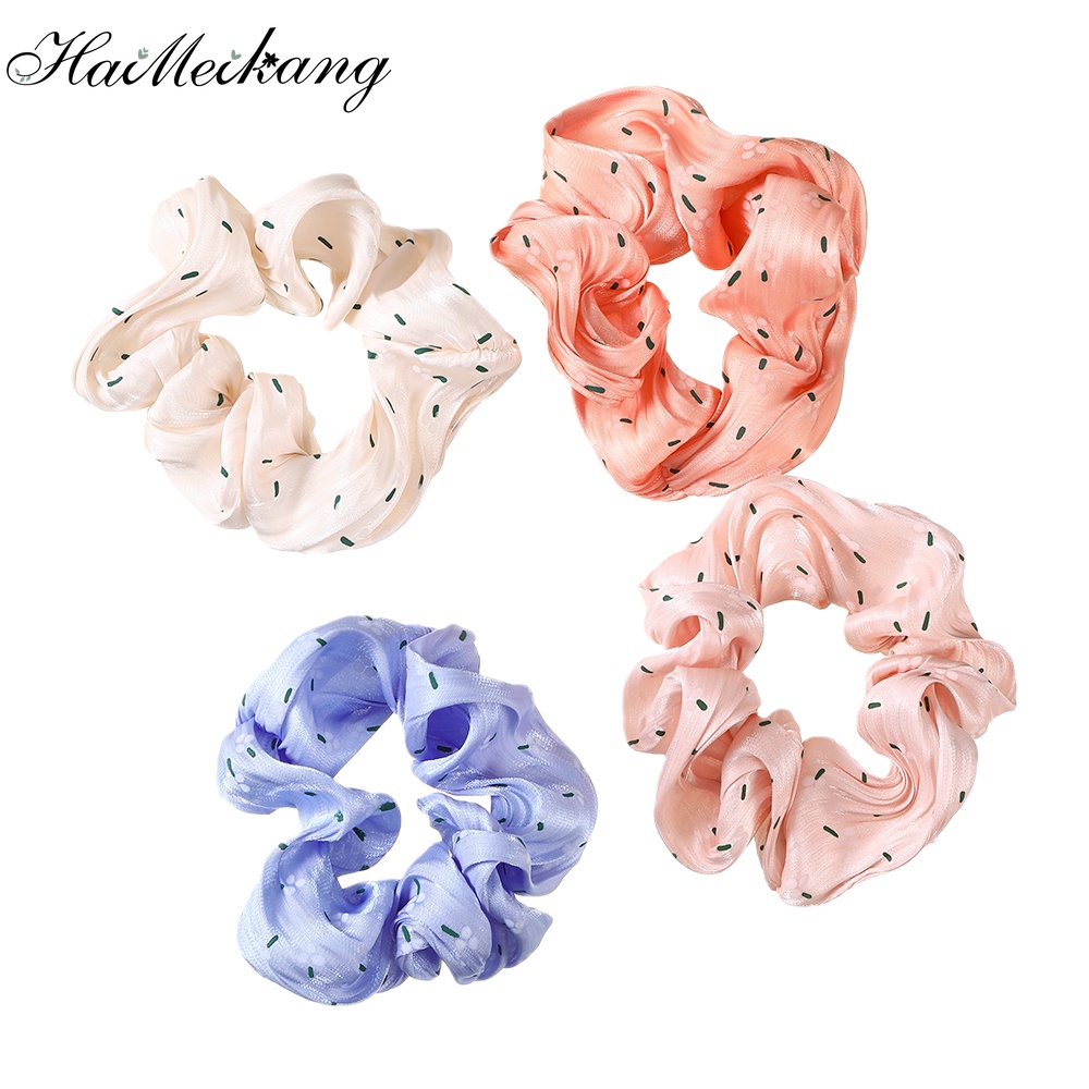 Dây Cột Tóc Haimeikang Màu Sắc Ngọt Ngào Đáng Yêu Theo Phong Cách Hàn Quốc