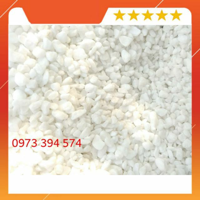 Đá Rải Chậu Cây, Bể Cá, Trang trí tiểu cảnh-100g đá Trắng Nhỏ 0.5cm[FREESHIP] .