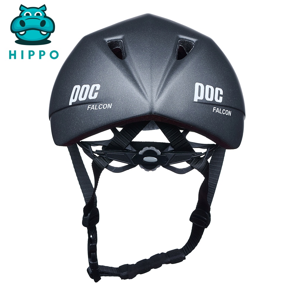 Mũ bảo hiểm xe đạp thể thao Poc Falcon siêu nhẹ Matte Gun màu đen nhám - HIPPO HELMET