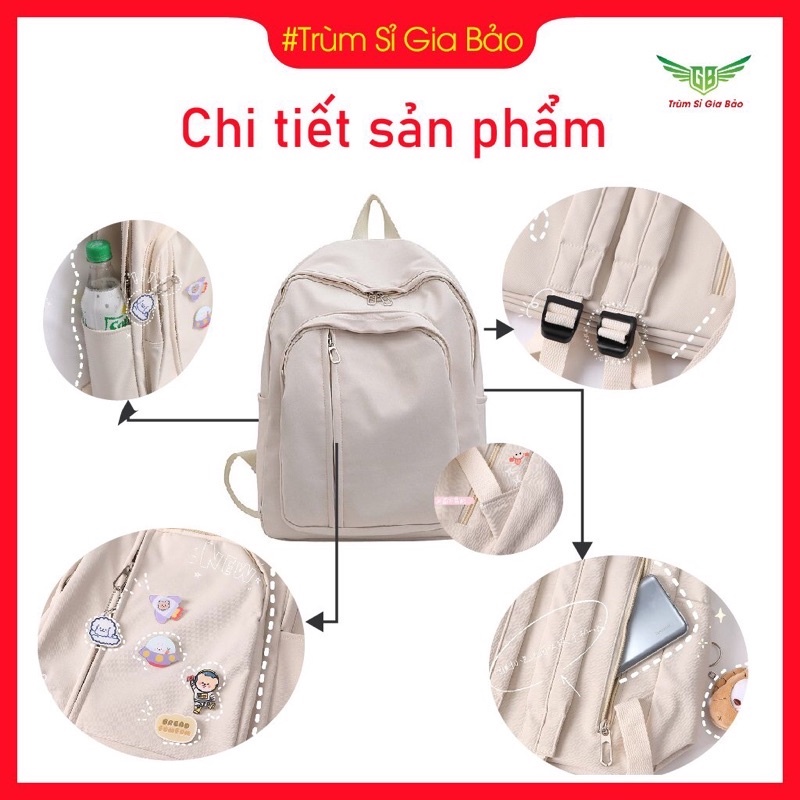 Balo nữ đi học ulzzang thời trang Hàn Quốc , túi xách nữ đẹp hàng cao cấp , cặp sách học sinh sinh viên dễ thương.