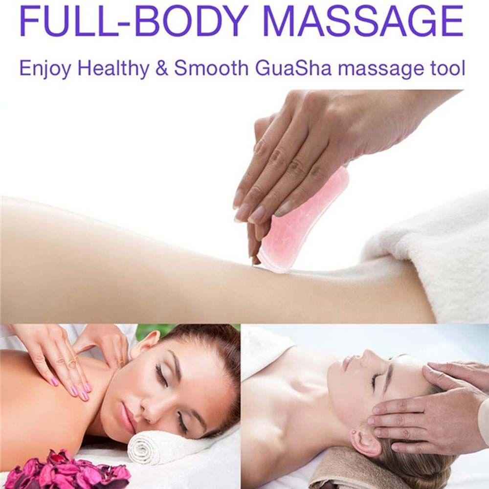 OCEANMAP Gua Sha Bảng Nhựa Sáp Ong Tự Nhiên Mát Xa Nâng Cơ Thể Cho Nữ
