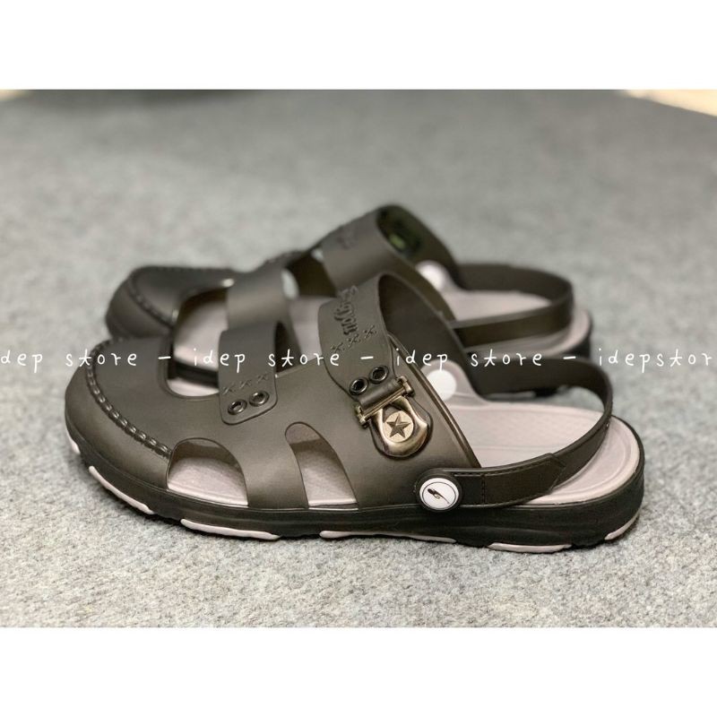 DÉP SỤC NHỰA MỀM DẺO ĐI MƯA SIÊU NHẸ NAM NỮ -SANDAL 3 QUAI KIANGYOU