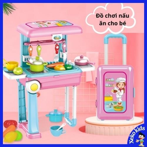 ☬Bộ đồ chơi nấu ăn nhà bếp hình valy cao cấp lịch sự cho bé gái 2 3 4 5 6 7 8 tuổi. nhập vai trẻ em XEKO39