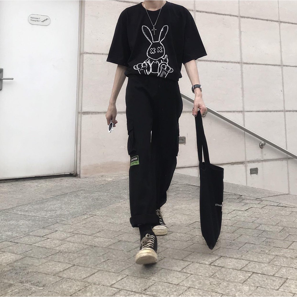 Áo Thun Unisex Bad Rabbit Draw C 100% Cotton - Local Brand Chính Hãng