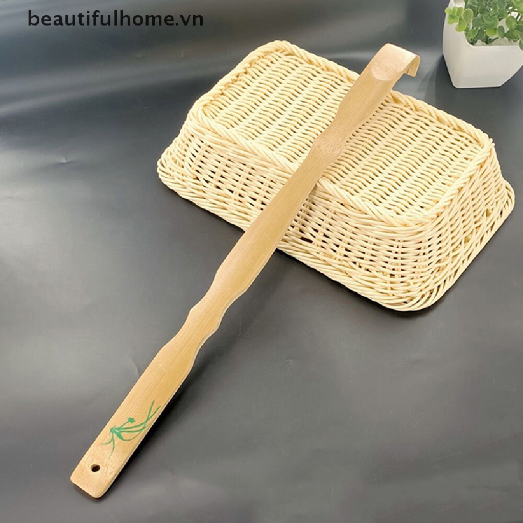 [Hàng mới về] Cây lăn mát xa lưng bằng gỗ tre bền bỉ tiện lợi
