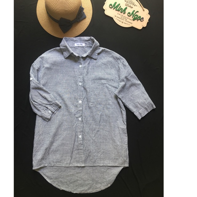 Áo sơ mi sọc big size