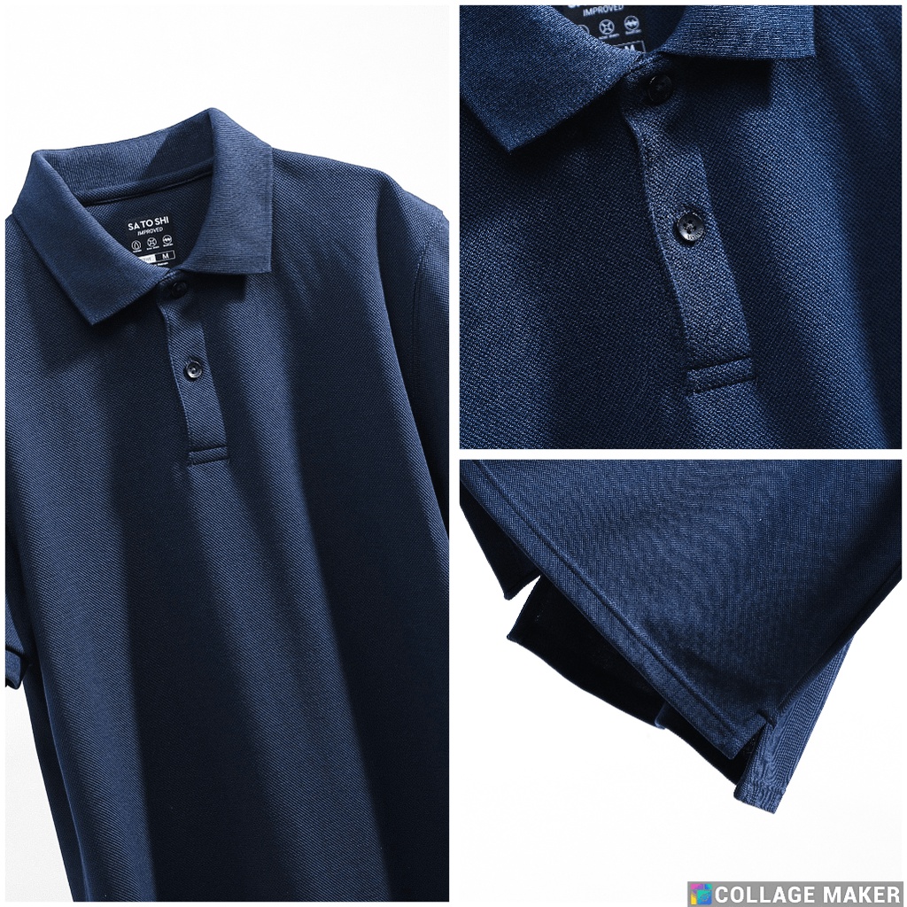 |Hẻm Store| Áo polo nam, áo thun có cổ nam Satoshi SAPL50 tay ngắn chất cotton trơn, thoáng mát dáng vừa 6 màu trơn | BigBuy360 - bigbuy360.vn