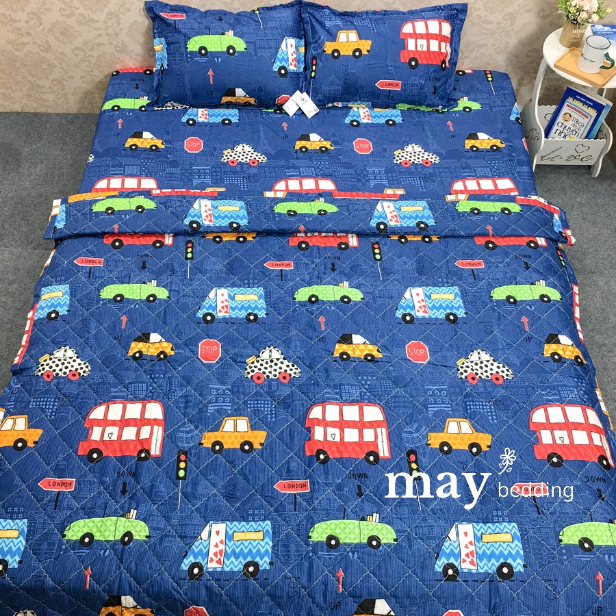 Set 4 món chăn hè Maybedding kèm ga giường và vỏ gối nằm đủ kích thước giường nệm