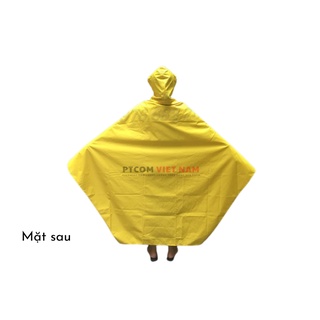 Áo mưa cánh dơi vải dù - Vàng