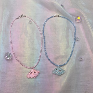 Vòng cổ hạt cườm đám mây by Natthy Style