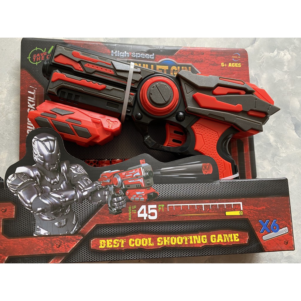 Đồ chơi hành động siêu nhân đỏ đen hít xốp cao cấp Do155