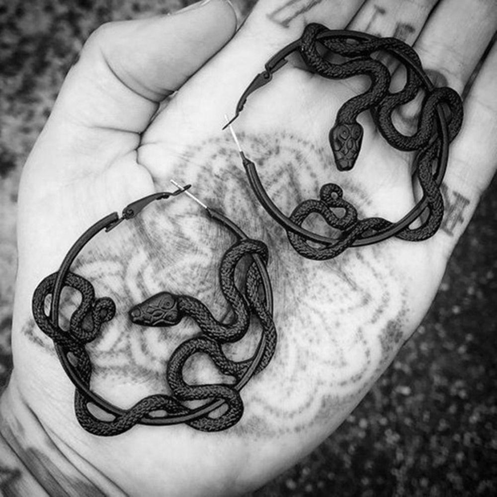 ROWANS Bông Tai Hình Rắn Thời Trang Cho Nam Và Nữ