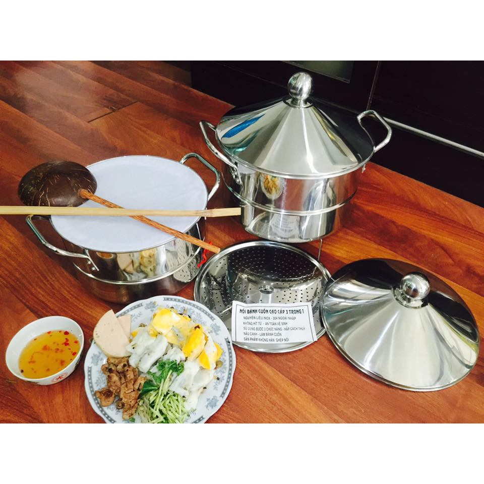 Nồi Tráng Bánh Cuốn Đa Năng 32cm