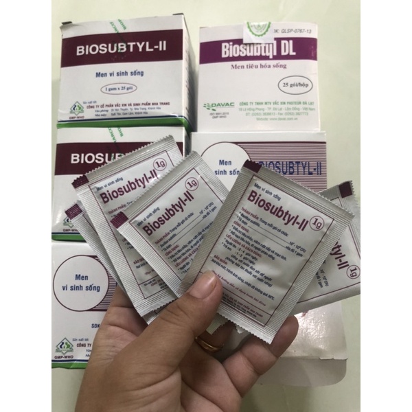 Men vi sinh sống Biosubtyl- II hộp 25 gói