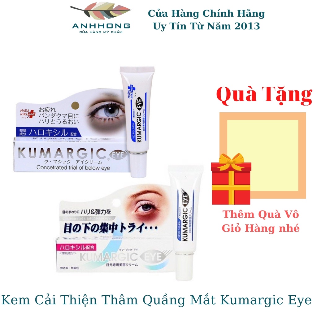 Kem Mắt Kumargic Eye Ngăn Ngừa Thâm Mắt, Nhăn Mắt Hiệu Quả -Hàng Chuẩn Nhật Bản