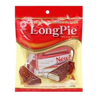 BÁNH KEM MARSHMALLOW PHỦ SOCOLA LONGPIE 180G