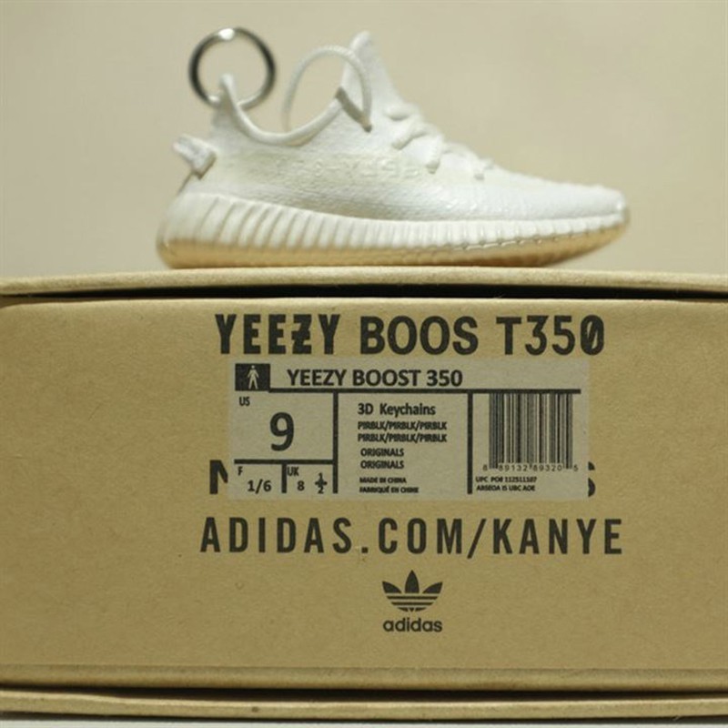 Móc Khoá Giày Sneaker 3D Yezzy 350 Tỉ lệ 1:6 Mô Hình Giày Sneaker Mini