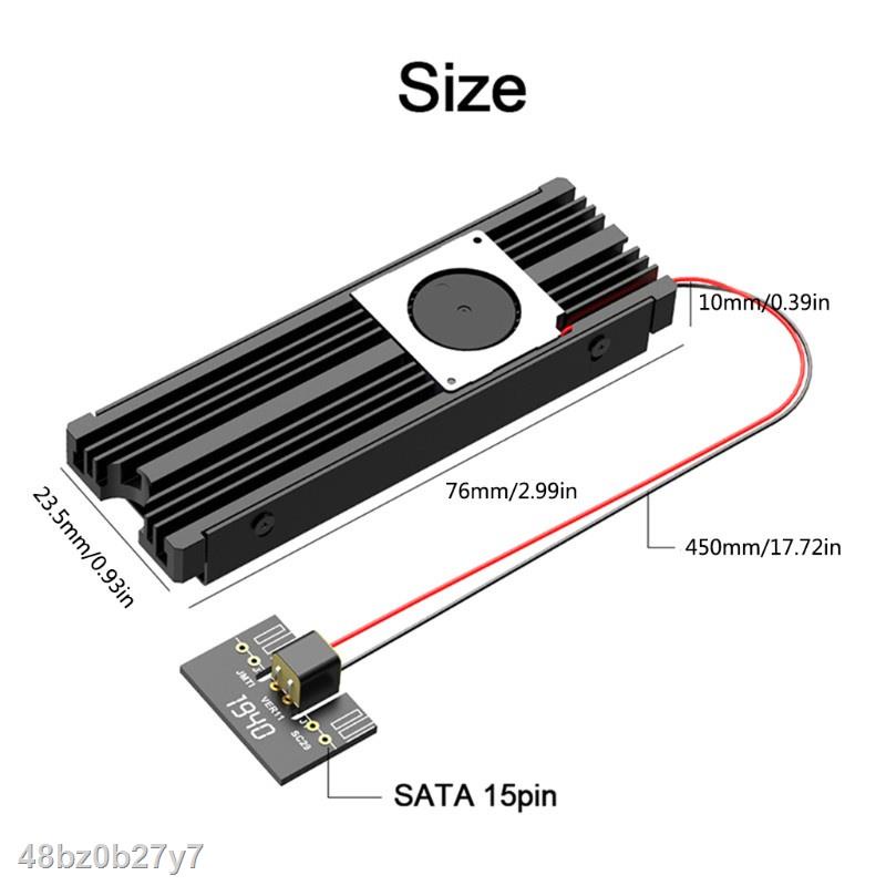 Siêu rẻ Quạt Tản Nhiệt M.2 Sata Nvme Turbo M2 Bằng Nhôm Ssd