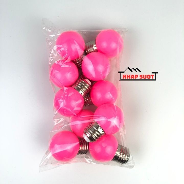 Bóng đèn chanh 1w LED trang trí đủ màu, đui xoáy e27