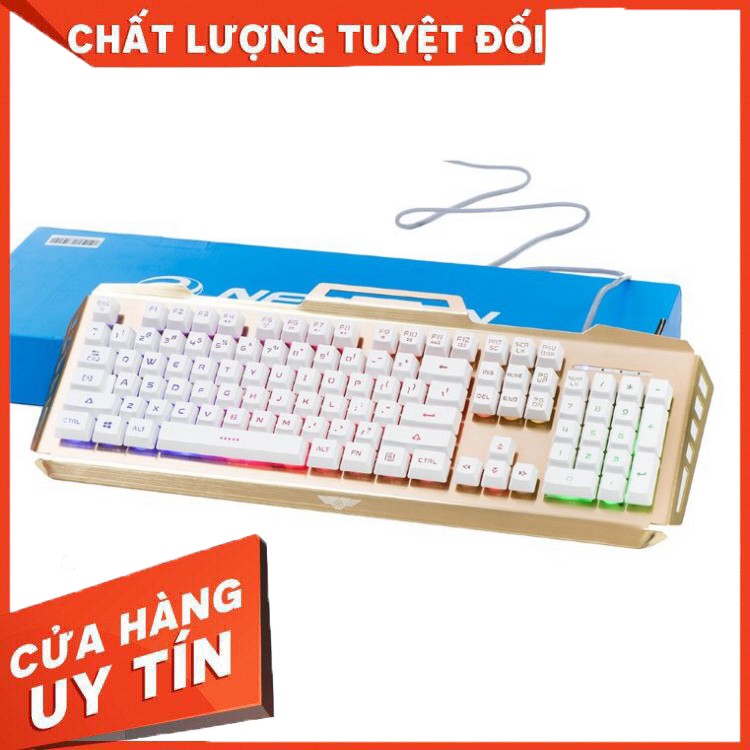 Bàn phím giả cơ Newmen GM100s Gold_white