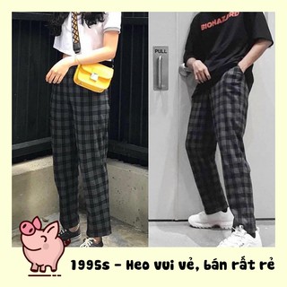 Quần baggy caro 1 unisex | Shop 1995s