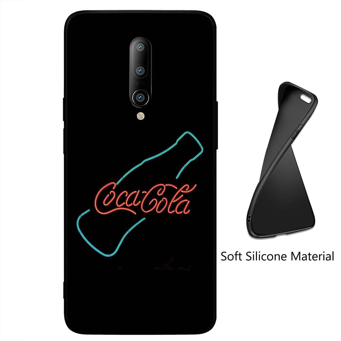 Samsung Galaxy A9 A8 A7 A6 Plus J8 2018 + A21S A70 M20 A6+ A8+ 6Plus Casing Soft Silicone red Coca Cola Coke logo red Phone Case