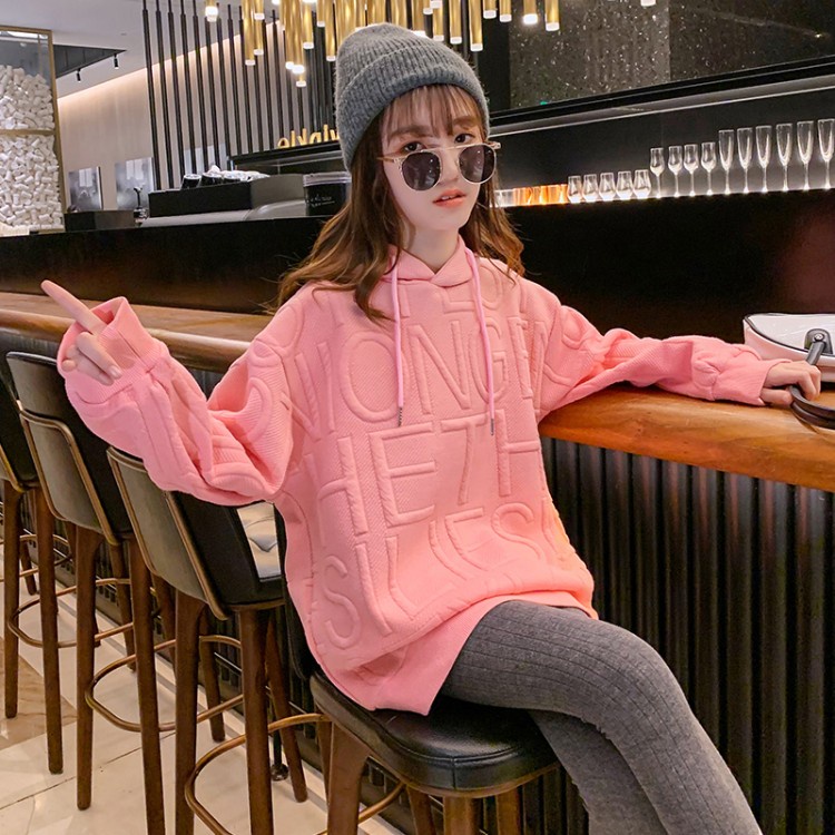 Áo Thun Tay Dài In Chữ Ba Chiều Thời Trang Mùa Thu Năm 2021 Dành Cho Bé Gái 5 6 7 8 9 10 11 12 13 14