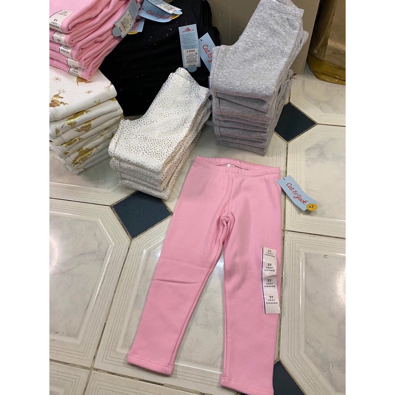 Quần legging lót lông bé gái