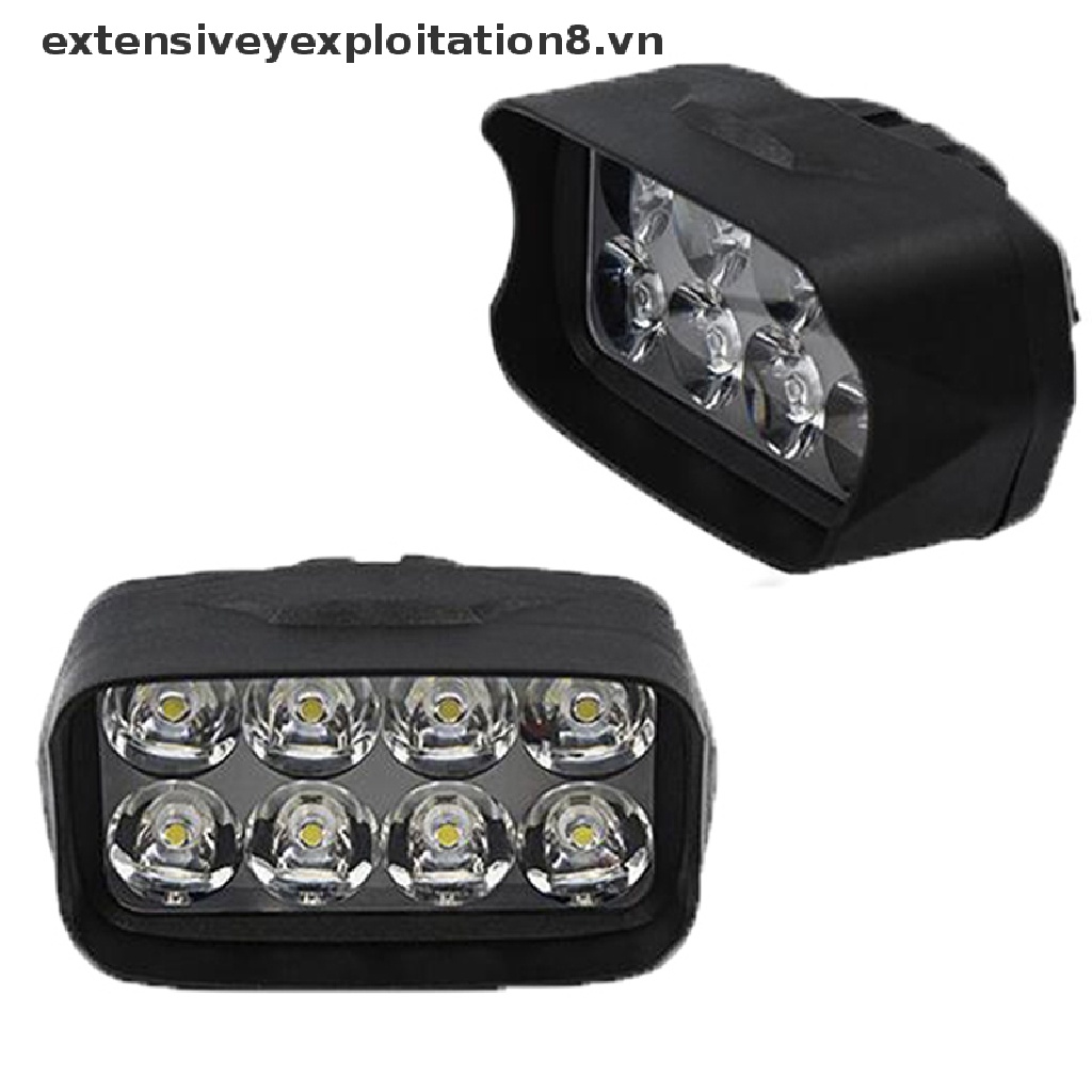 1 Đèn Pha 8 Bóng LED Siêu Sáng Chất Lượng Cao Cho Xe Hơi Xe Máy