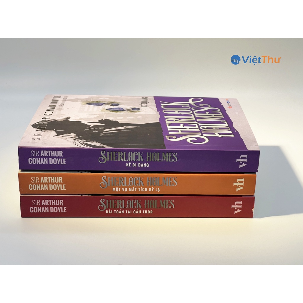 Sách - Combo Boxset 3 Tập Sherlock Holmes - Kẻ Dị Dạng - Bài Toán Tại Cầu Thor - Một Vụ Mất Tích Kỳ Lạ
