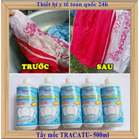 Tẩy trắng tẩy mốc quần áo tracatu 500ml