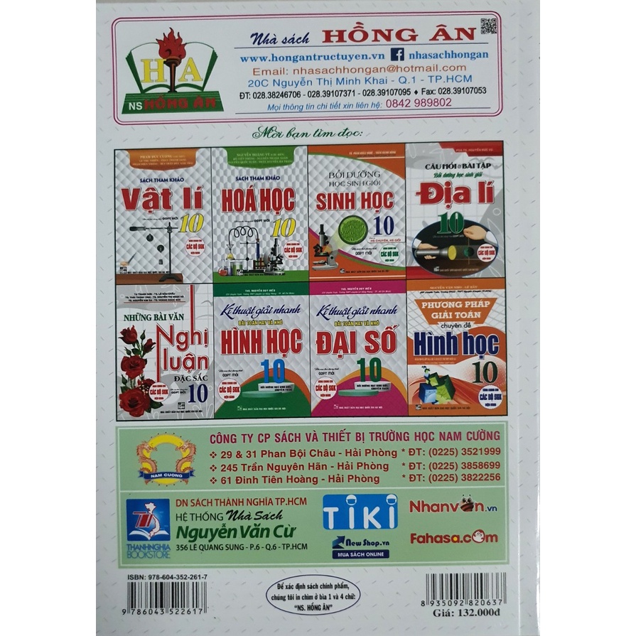 Sách - Trắc Nghiệm Chuyên Đề Toán Lớp 10 - Biên Soạn Theo chương Trình GDPT Mới