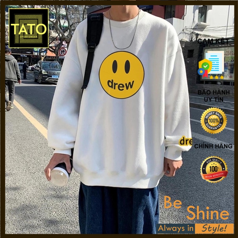Áo Sweater Drew House - Áo Nỉ Bông Unisex Form Rộng Mẫu Mới 2022 - TATO Unisex Clothing