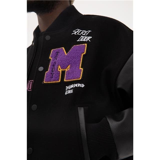 Áo Khoác Bóng Chày Dáng Rộng Thêu Chữ Phong Cách Hip-Hop Cá Tính Cho Nam